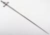 Highly Unusual Cut and Polished Steel Cruciform Hilt Secret Society Smallsword c.1845-1849 - 13