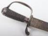 Large and Heavy German Hunting Hanger Dated 1746 with Silver Mounts - 5