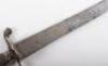 Large and Heavy German Hunting Hanger Dated 1746 with Silver Mounts - 7