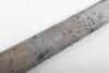 Large and Heavy German Hunting Hanger Dated 1746 with Silver Mounts - 9