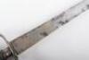 Large and Heavy German Hunting Hanger Dated 1746 with Silver Mounts - 11