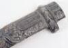 Russian Silver Niello Mounted Kindjal c.1900 - 3