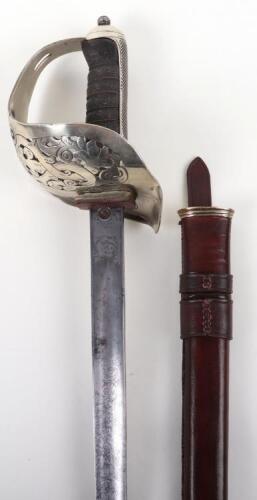 GVR 1897 Pattern Infantry Officers Sword Attributed to G L Watkinson K.B.E C.B MC & Bar Worcestershire Regiment