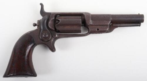 5 Shot .31” Colt Roots Model 1855 Sidehammer Percussion Pocket Revolver No 5925 Manufactured in 1862 and Retailed by Henry Challener of Sydney, Australia