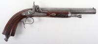 Fine French Percussion Holster Pistol by Lhermite of Saumur c.1840-1855