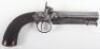 Percussion Belt Pistol by Adsett of Guildford c.1845