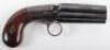 Unidentified 6 Shot .28” Ring Trigger Self Cocking Percussion Pepperbox Revolver c.1845-1855