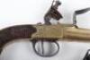 Scarce Pair of Brass Framed and Barrelled ‘Queen Anne’ Boxlock Flintlock Pocket Pistols by Lott of Canterbury c.1780 - 3