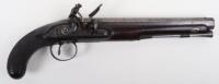 Good Quality Officers 16 Bore Flintlock Holster Pistol by Walker c.1800