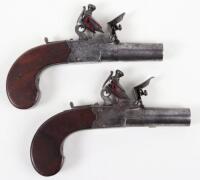 Pair of Boxlock Flintlock Pocket Pistols c.1820