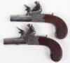 Pair of Boxlock Flintlock Pocket Pistols c.1820 - 10