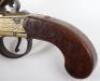 Brass Famed and Barrelled Queen Anne Style Boxlock Flintlock Travelling Pistol - 8