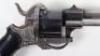 6 Shot Belgian 9mm Pin Fire Self Cocking Revolver - 2