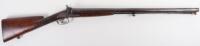 Fine French Double Barrelled 10 Bore Percussion Sporting Gun by Gobert Aine a Lyons