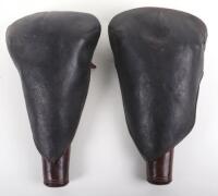 Scarce Pair of Cavalry Officers Hard Leather Holsters