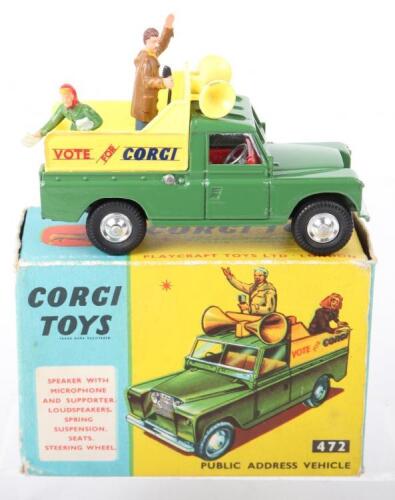 Miniature Corgi Toys Land Rover Public Address – Échelle 1/43 – Réédition