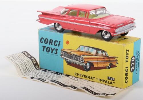 Corgi Toys 220 Chevrolet “Impala” pink body