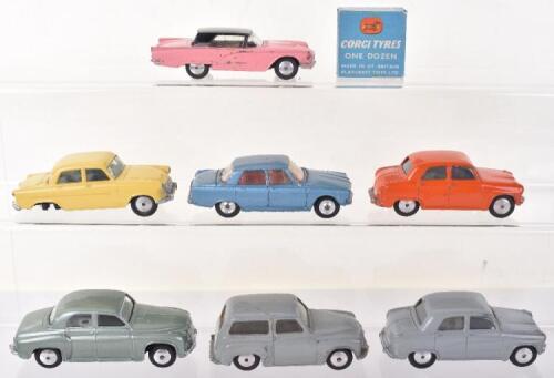 Seven Unboxed Vintage Corgi Toys Models,