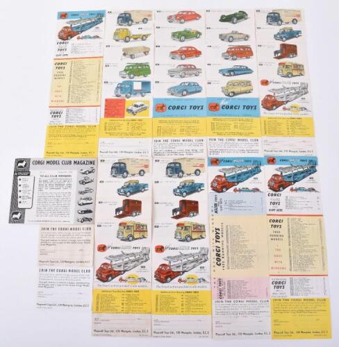 Quantity of Corgi Toys Leaflets