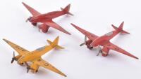 Three Dinky Toys 60g Light Racers Aircraft