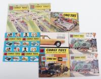 Nine Original Corgi Toys Catalogues