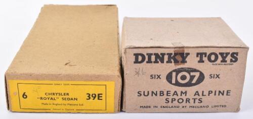 Two Dinky Toys Empty Trade Boxes