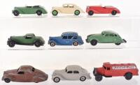 Nine Unboxed Dinky Toys