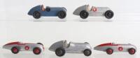 Five Unboxed Dinky Toys Racing Cars,