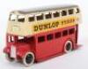 Dinky Toys (pre-war) 29c Double Decker bus &lsquo;Dunlop Tyres&rsquo; - 2