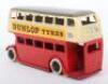 Dinky Toys (pre-war) 29c Double Decker bus &lsquo;Dunlop Tyres&rsquo; - 3