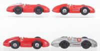 Four Dinky Toys 23e Speed Of The Wind Racing Cars