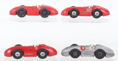 Four Dinky Toys 23e Speed Of The Wind Racing Cars