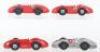 Four Dinky Toys 23e Speed Of The Wind Racing Cars - 2