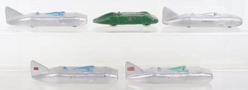 Five Dinky Toys Racing/Record Cars
