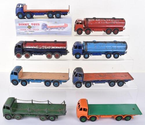 Eight Unboxed Foden Dinky Toys