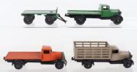 Three Dinky Toys Post War 25 series Wagons