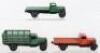 Three Dinky Toys Post War 25 series Wagons
