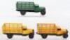 Three Dinky Toys 25f Market Gardeners Lorries