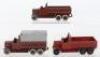 Three Dinky Toys 25s Six Wheel Wagons - 2