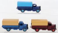 Three Dinky Toys 30S (413) Austin Covered Wagons