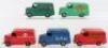 Five Dinky Toys Trojan Vans - 2