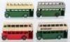 Four Dinky Toys 29c Buses - 2