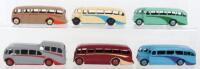 Six Dinky Toys Coaches/Buses