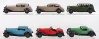 Six Dinky Toys Post-War 30 series Cars