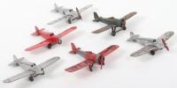 Six Dinky Toys Aircraft