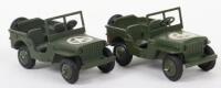 Two Dinky Toys 153a Military Jeeps