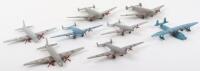 Eight Unboxed Dinky Toys Aircraft