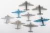 Eight Unboxed Dinky Toys Aircraft - 3