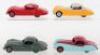 Four Unboxed Dinky Toys 157 Jaguar XK120 - 2