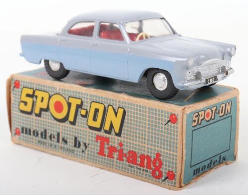 Tri-ang Spot On Model 100 Ford Zodiac, grey over light blue body